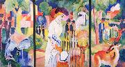 Grober Zoologischer Garten, Triptychon August Macke